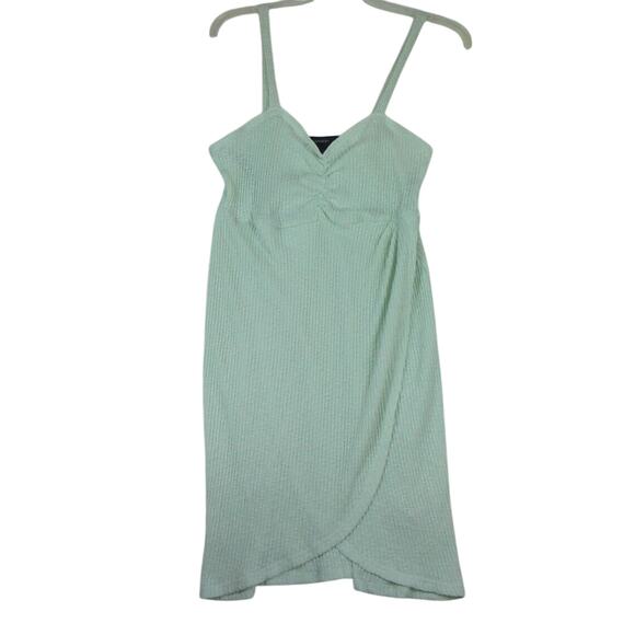 Forever 21 Mint Green‎ Mini Babydoll Knit Sleeveless Dress Size 2X - Picture 1 of 6